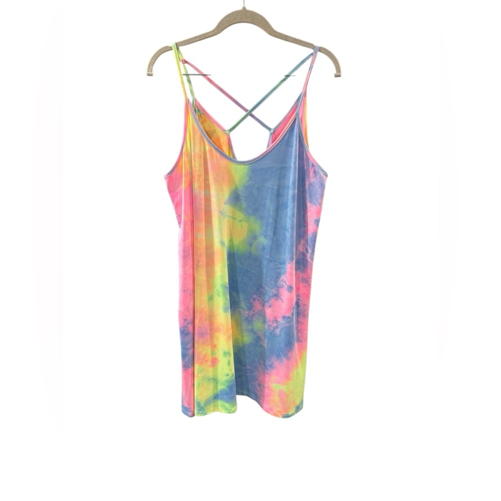 ✨ 5/$30 ✨ SHEIN Curve Multicolor‎ Tie-Dye Dress